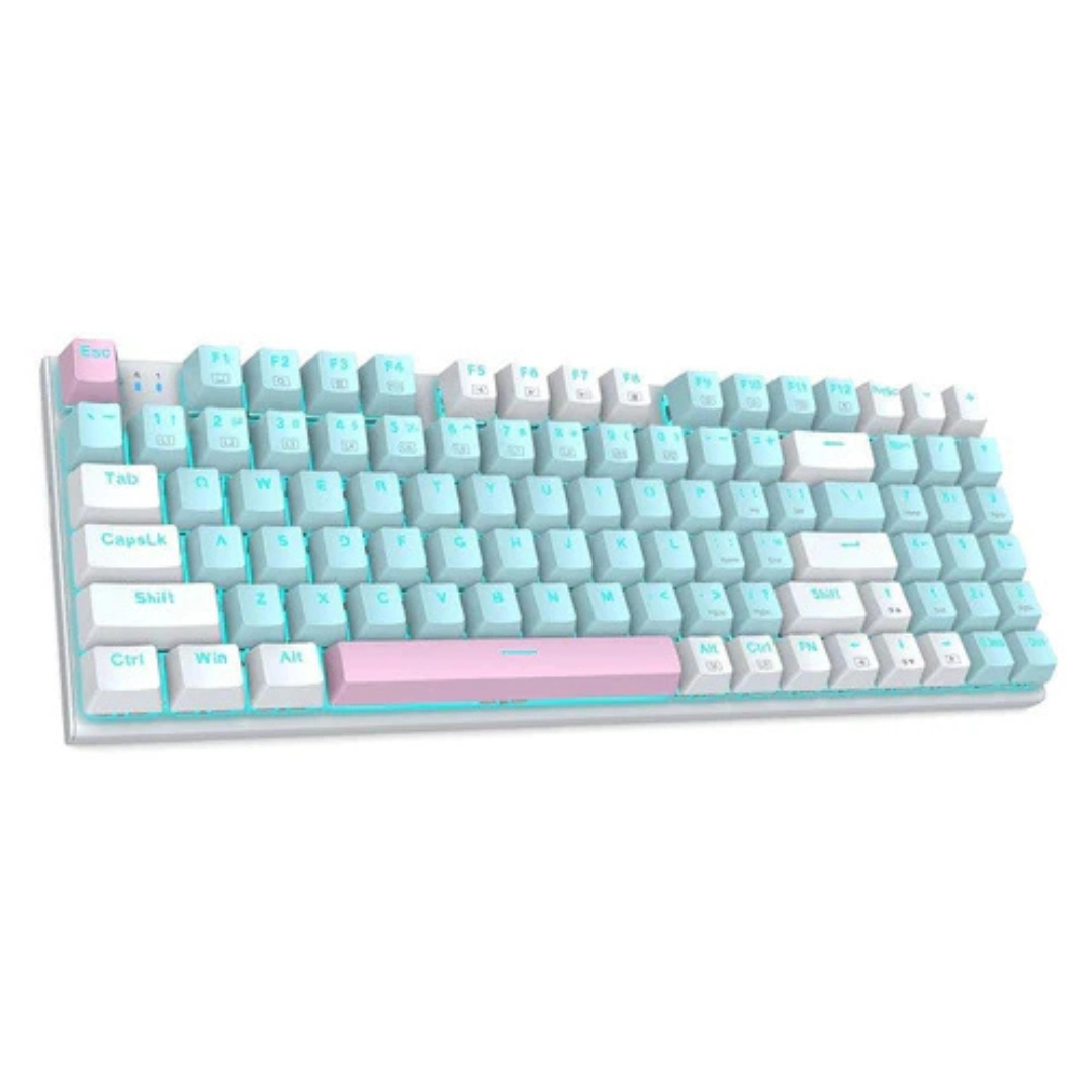 E-YOOSO Z-19 Single Light 94 Keys Hot Swappable Mechanical Keyboard Blue/White - Image 6