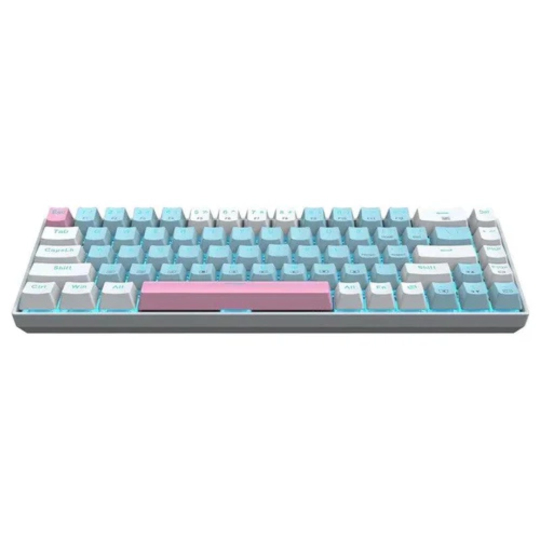E-YOOSO Z-686 Single Light 68 Keys Hot Swappable Mechanical Keyboard White/Blue - Image 2