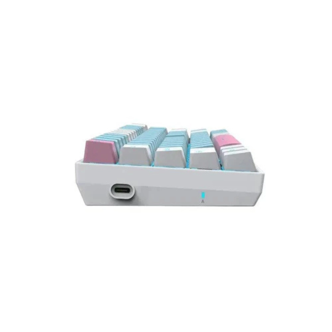 E-YOOSO Z-686 Single Light 68 Keys Hot Swappable Mechanical Keyboard White/Blue - Image 8