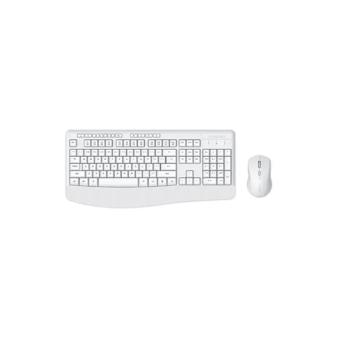 E-YOOSO E-787 Black 2.4G Wireless Keyboard and Mouse Combo with Palm Rest & Adjustable DPI - Image 3