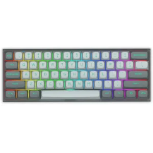 E-YOOSO HZ-61 RGB 61-Keys Hot-Swappable Mechanical Keyboard Gray/ Black