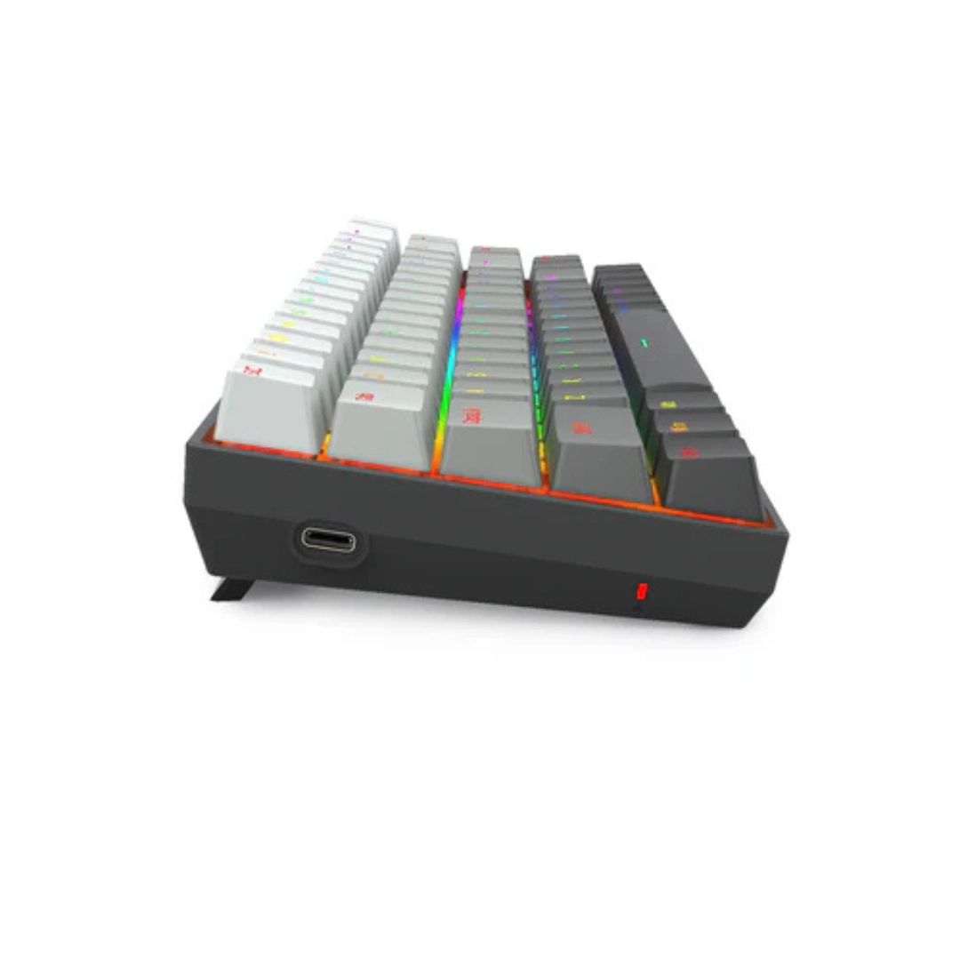 E-YOOSO HZ-68 RGB 68-Keys Hot-Swappable Mechanical Keyboard Gradient Grey - Image 6