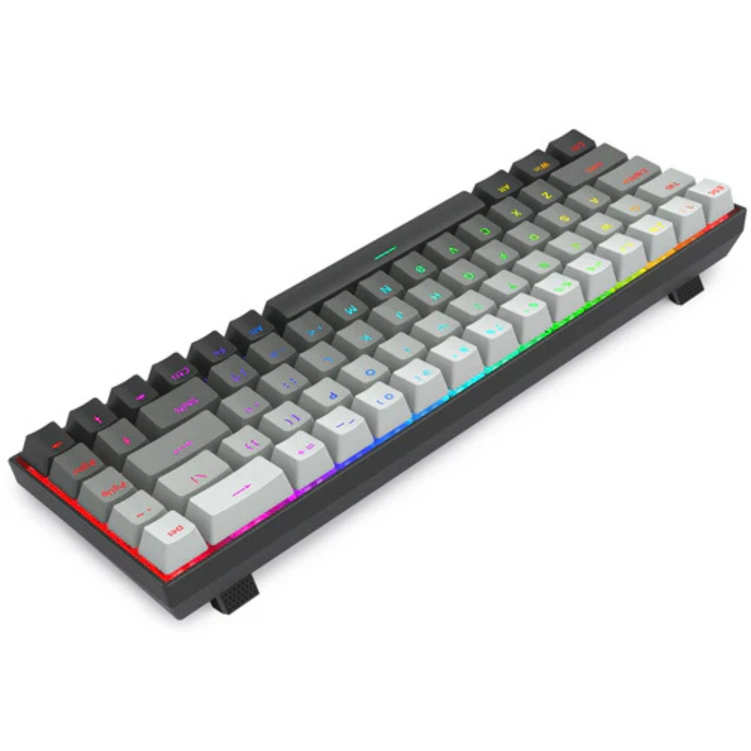 E-YOOSO HZ-68 RGB 68-Keys Hot-Swappable Mechanical Keyboard Gradient Grey - Image 5