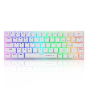 E-YOOSO Z-11 Tri-Mode RGB 63 Keys Hot Swappable Mechanical Keyboard White