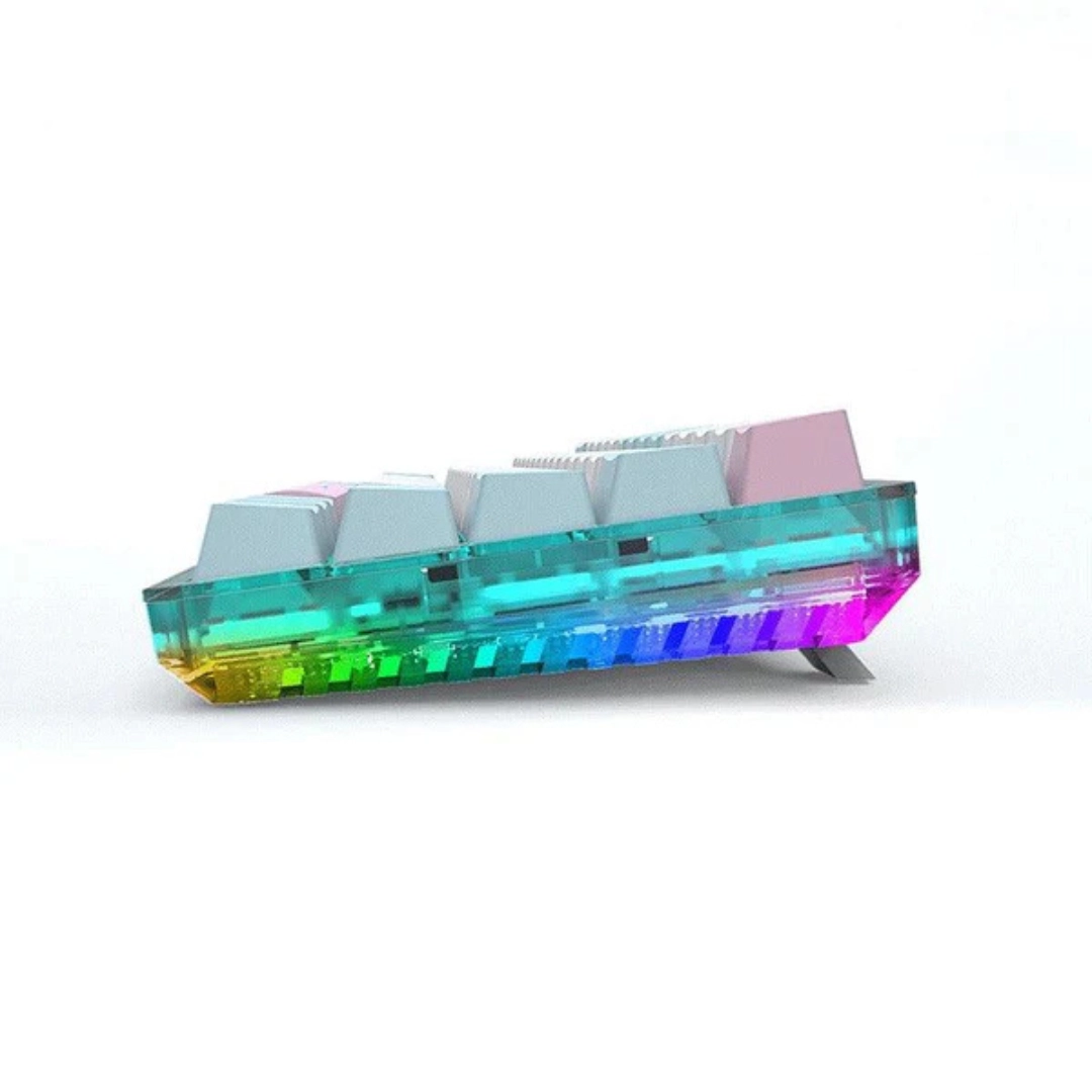 E-YOOSO Z-11T Single Light With RGB Side Light 61 Keys Mechanical Keyboard White/Blue - Image 5