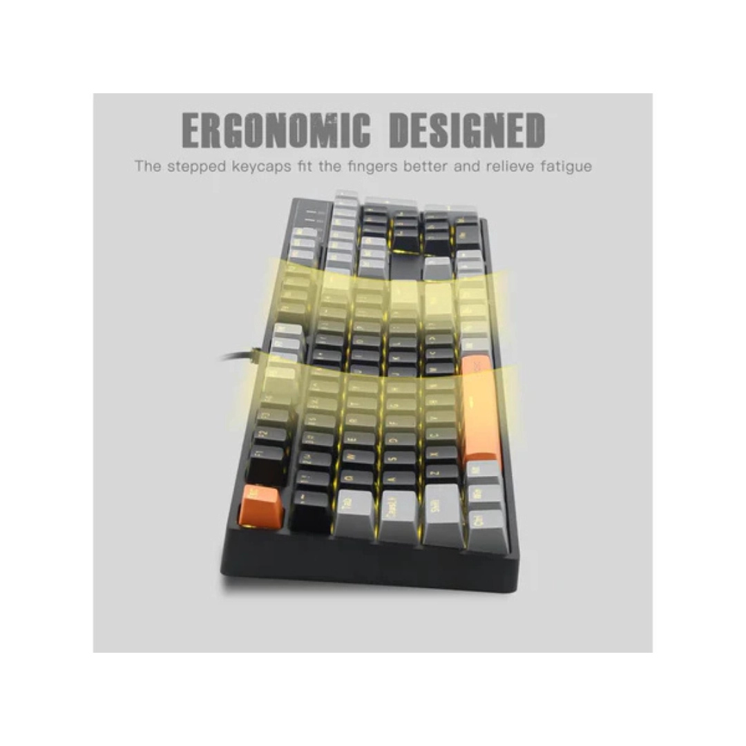 E-Yooso Z-14 Single Light 104 Keys Mechanical Keyboard Grey/Black - Image 5