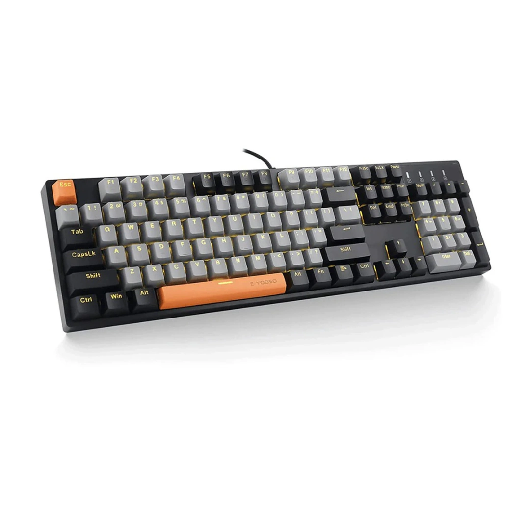 E-Yooso Z-14 Single Light 104 Keys Mechanical Keyboard Grey/Black