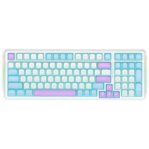 E-YOOSO Z-99 RGB 99-Keys Tri-Mode Mechanical Keyboard White/Blue/Purple