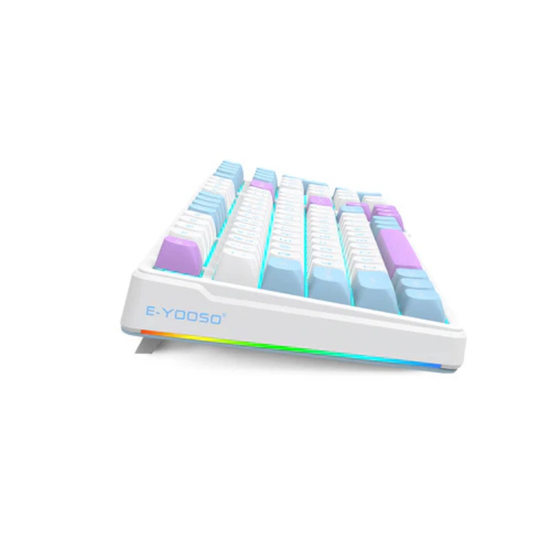 E-YOOSO Z-99 RGB 99-Keys Tri-Mode Mechanical Keyboard White/Blue/Purple - Image 5