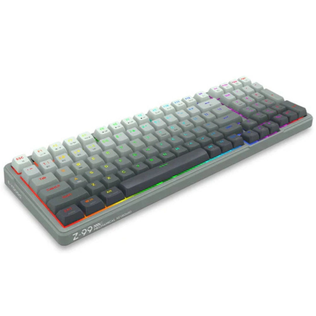 E-YOOSO Z-99 Tri-Mode RGB 99-Keys Mechanical Keyboard Gradient Grey - Image 7