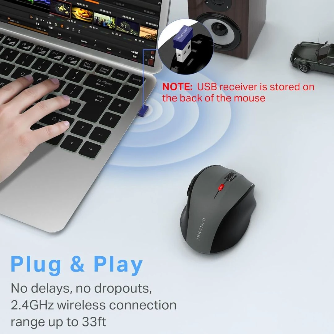 E-YOOSO E-1010 Wireless Mouse with Adjustable DPI Control - Image 6