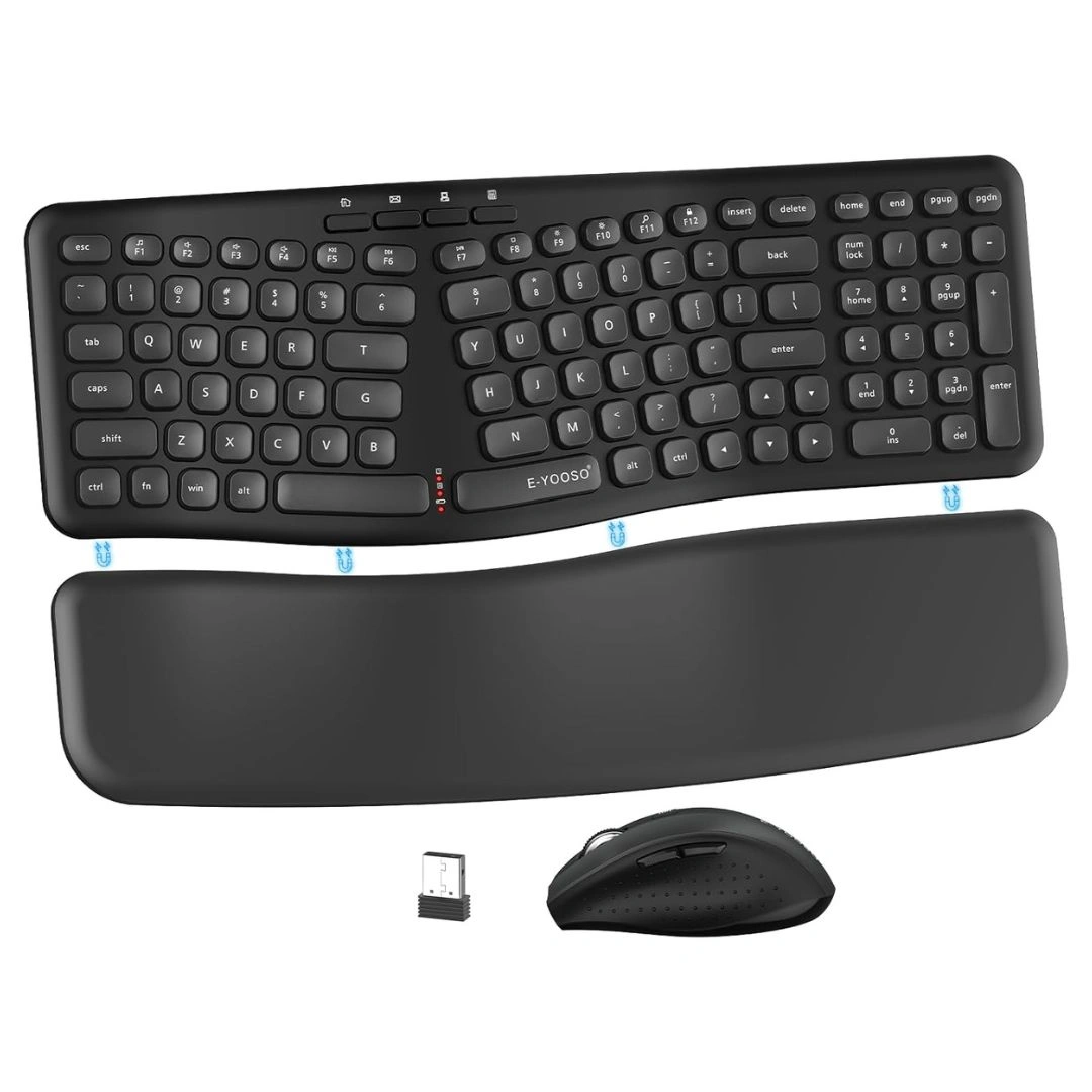 E-YOOSO E-757 Wireless Ergonomic Keyboard & Mouse Combo