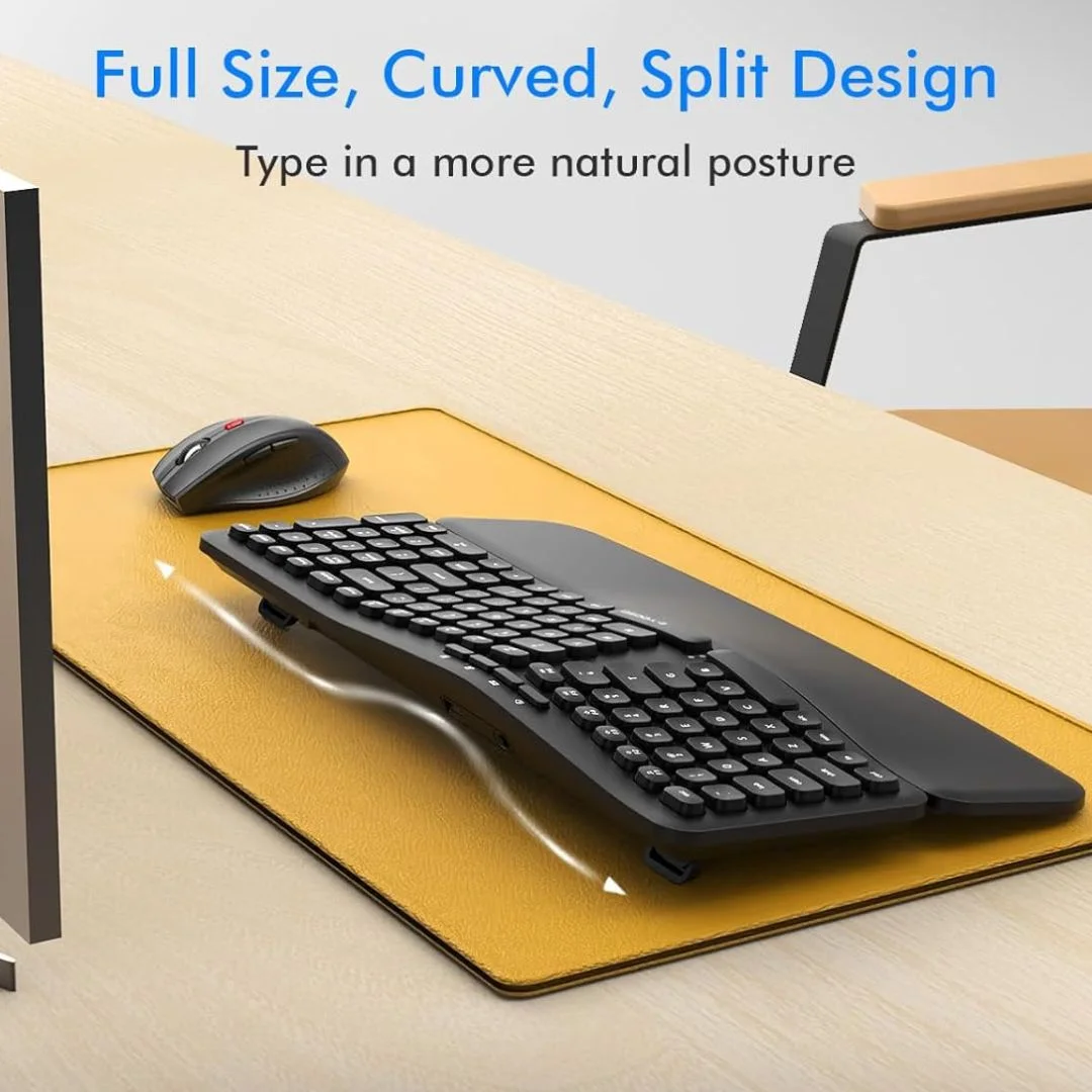 E-YOOSO E-757 Wireless Ergonomic Keyboard & Mouse Combo - Image 7