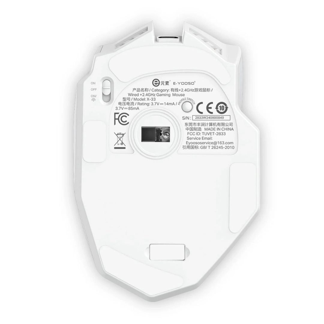 X-33 RGB Wireless Gaming Mouse with 16000 DPI Precision - Image 8