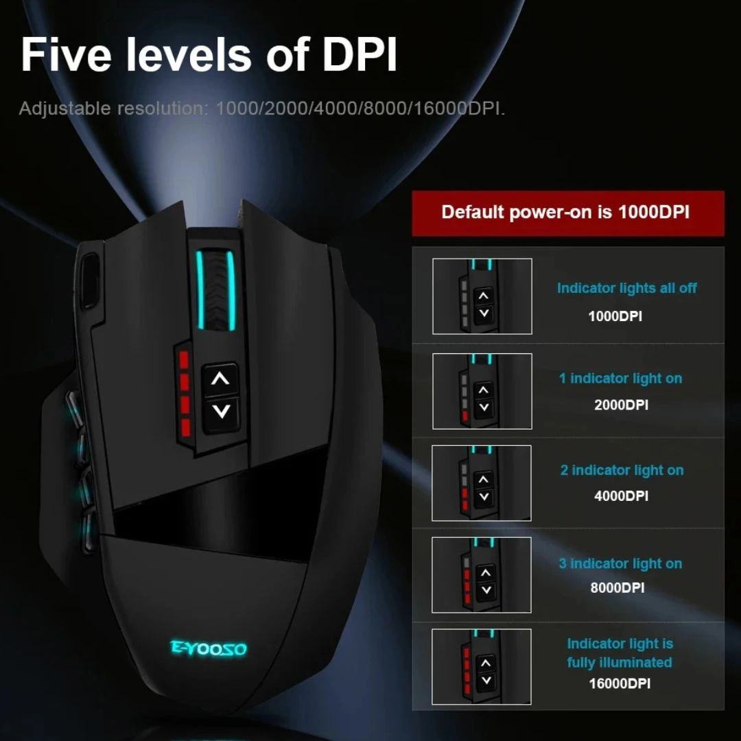 X-33 RGB Wireless Gaming Mouse with 16000 DPI Precision - Image 5