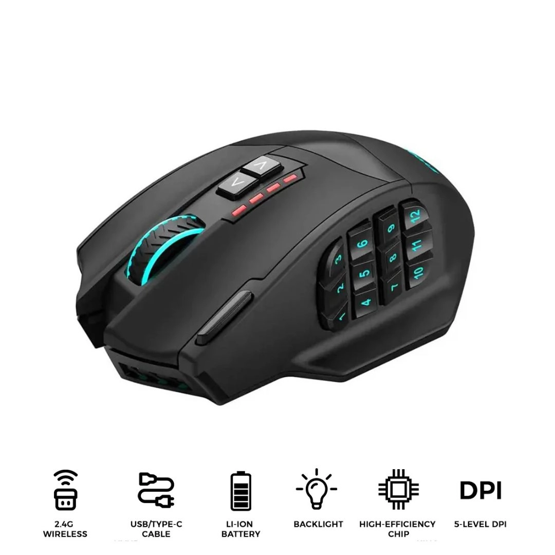 X-33 RGB Wireless Gaming Mouse with 16000 DPI Precision - Image 4