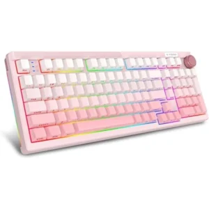 E-YOOSO Z-101 Gradient pink(Silverwood switch) Wireless Bluetooth Keyboard