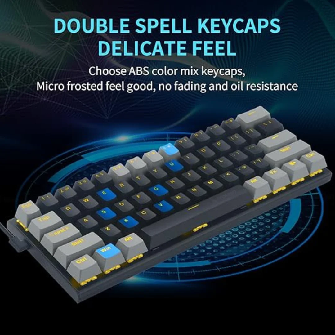 E-YOOSO Z-11 60% Mechanical Keyboard 61 Keys, Blue, brown, red Switch Compact Keyboard - Image 4