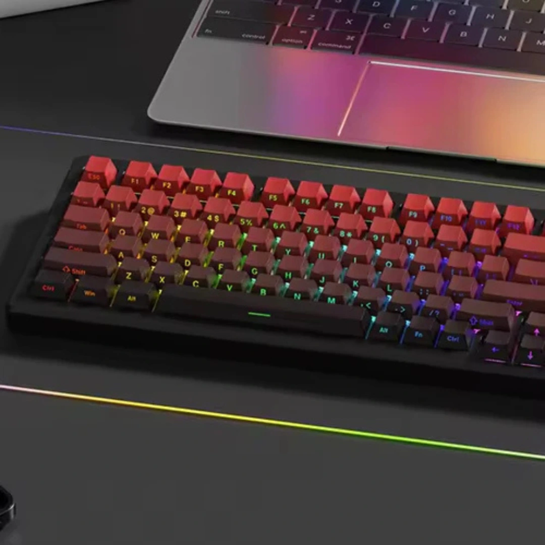 E-Yooso Z-79 Pro RGB 79-Keys Tri-Mode Mechanical Keyboard Gradient Red - Image 4
