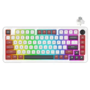 E-YOOSO Z-82 RGB 81-Keys Wired Hot-Swappable Mechanical Keyboard White/Red/Black