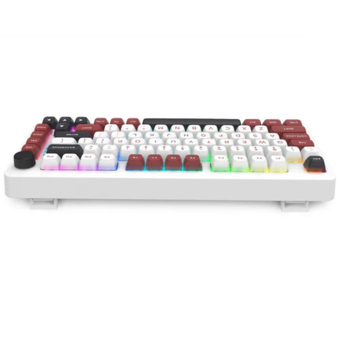 E-YOOSO Z-82 RGB 81-Keys Wired Hot-Swappable Mechanical Keyboard White/Red/Black - Image 3