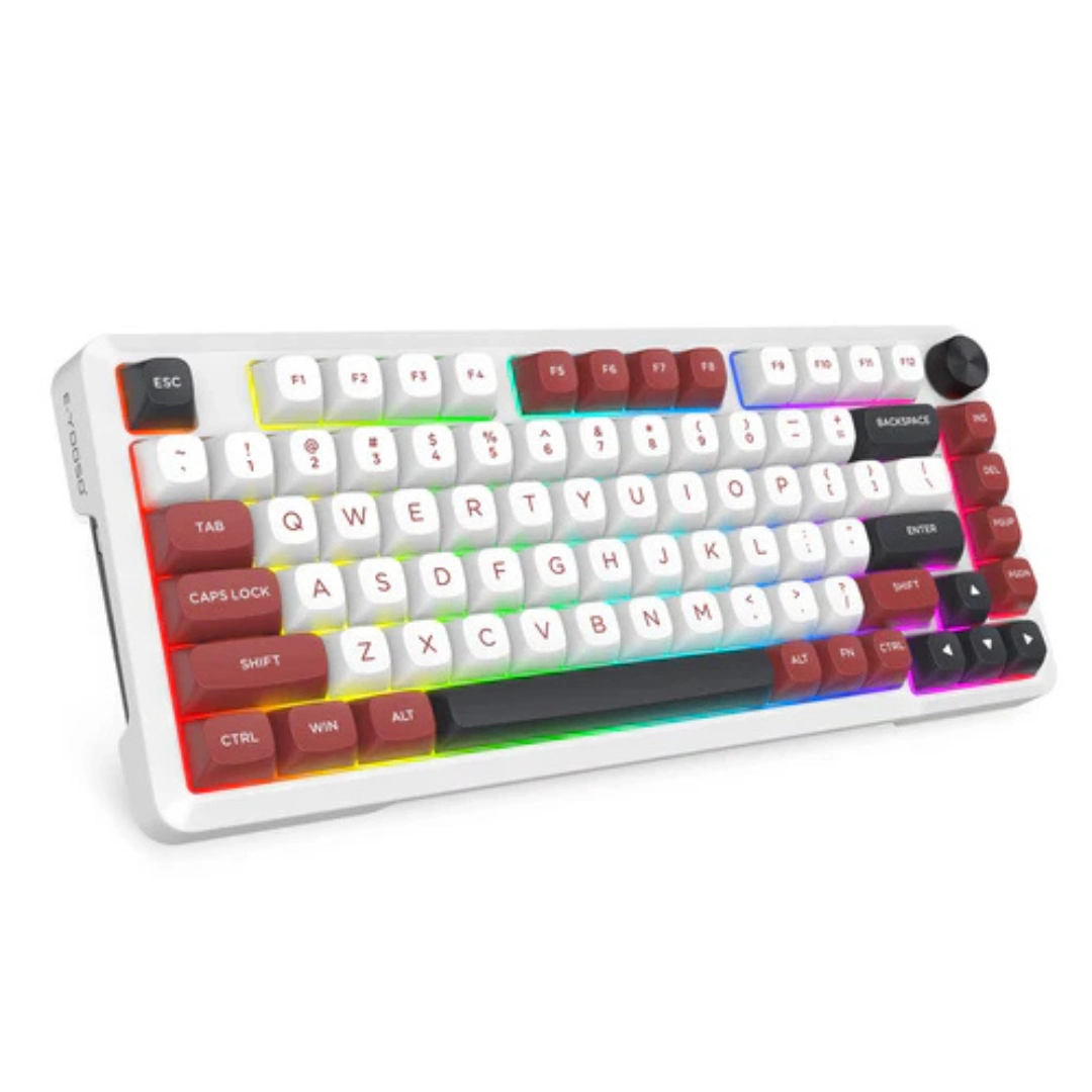 E-YOOSO Z-82 RGB 81-Keys Wired Hot-Swappable Mechanical Keyboard White/Red/Black - Image 2