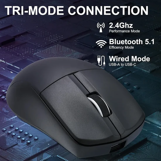 E-YOOSO X-44 Black 1K Wireless 26000 DPI Gaming Mouse - Image 3